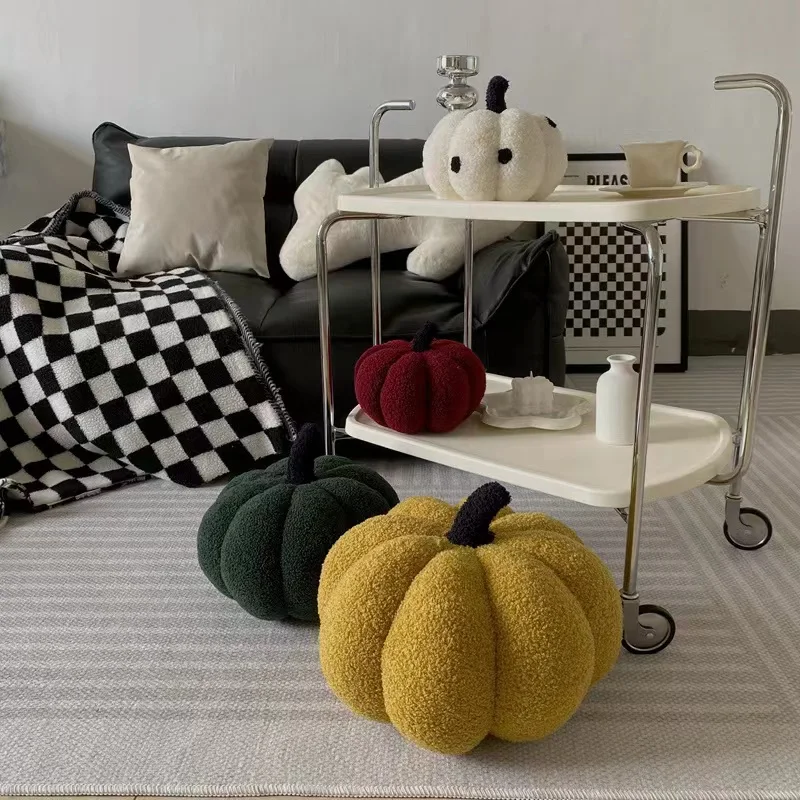 Soft And Cute Round Pumpkin Pillow Home Decoration Living Room Sofa Office Waist Pillow Halloween Gift 3