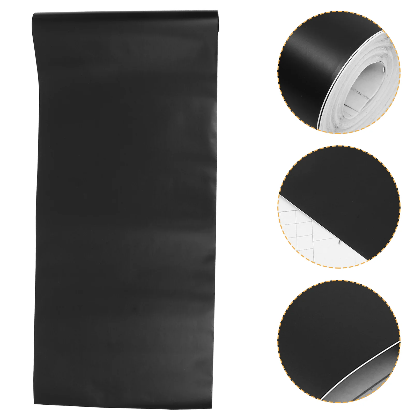 

1 Roll of Matte Black Vinyl Sticker Furniture Refurbishment Peel and Stick Decal