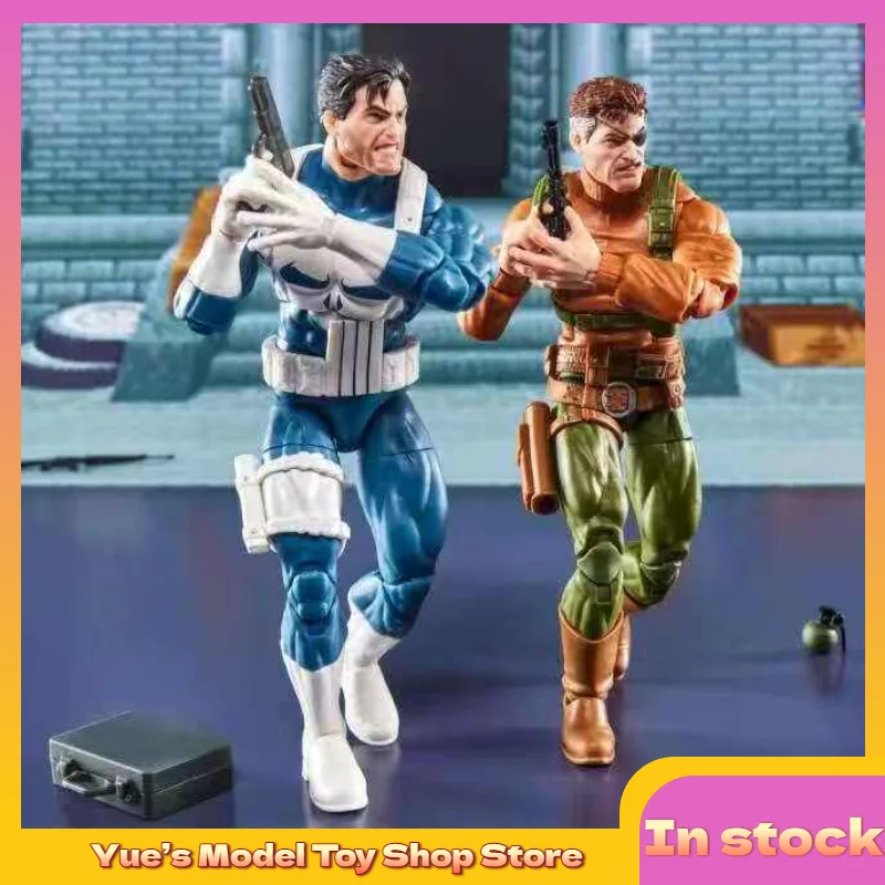 【재고 있음】Marvel Legends Game Universe Punisher & Nick Fury 세트 피규어 액션 피규어 애니메이션 모델 장난감 컬렉션 선물