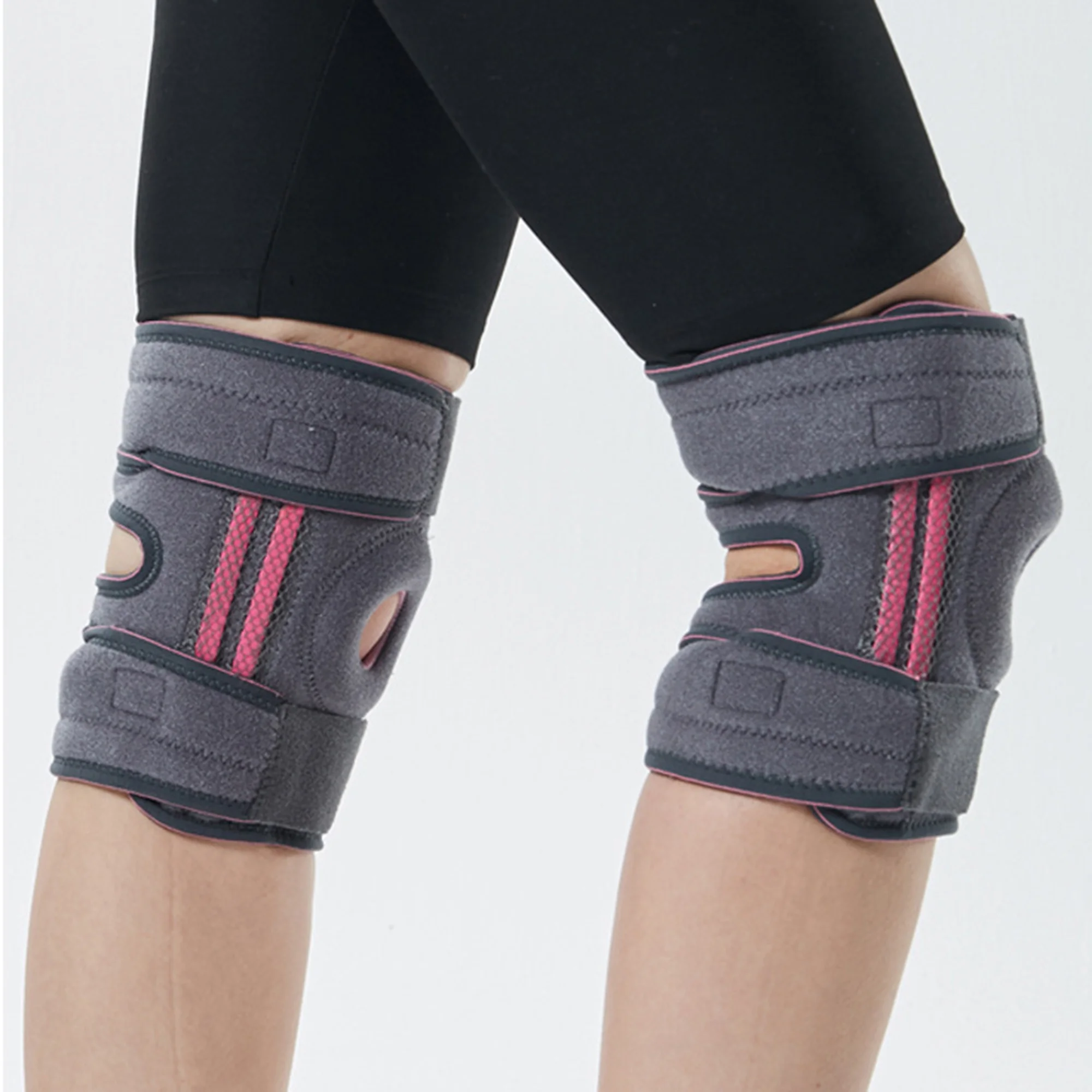 Breathable Rubber Knee Pads for Outdoor Climbing-Shock Absorbing, Meniscus Support Sports Gear