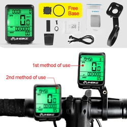INBIKE Wireless Waterproof Cycling Speedometer & Odometer Stopwatch (Wireless extension)