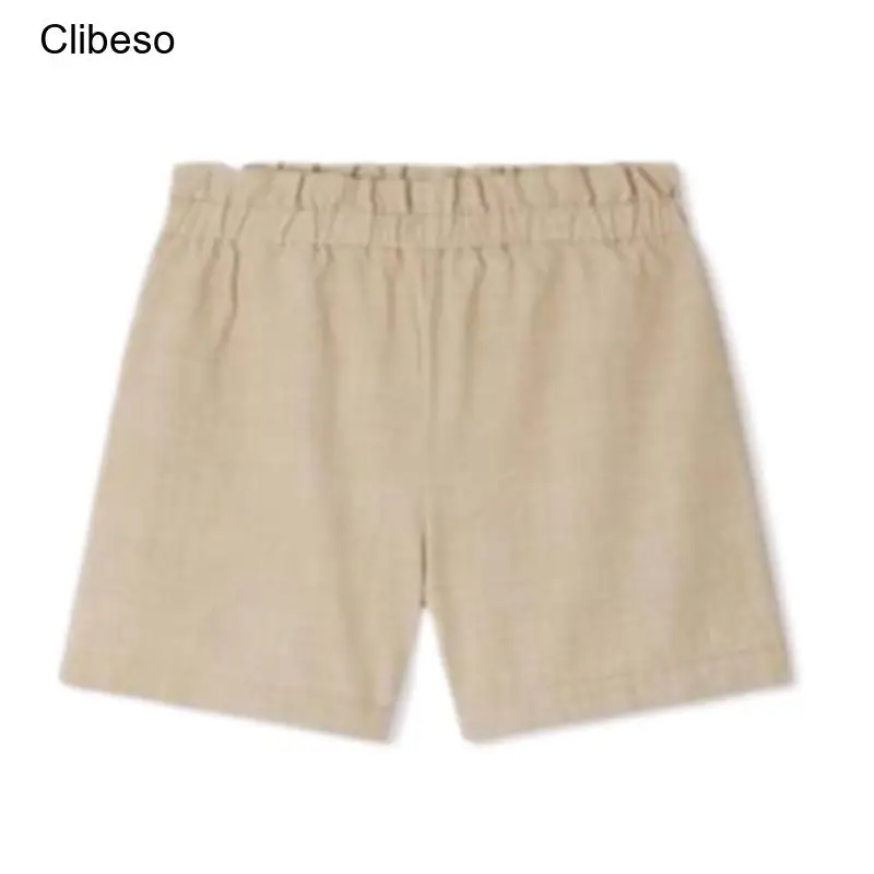 

Clibeso Kids Baby Girls Summer Cotton Clothing Shorts Pants Solid White Blue Clothes Children Girl Casual Short Trousers Infants
