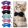 New Bowknot Pet Collar, Cat Collar, Safety Buckle, Cat Bell, Anti-suffocation Collar, Puppy Collar