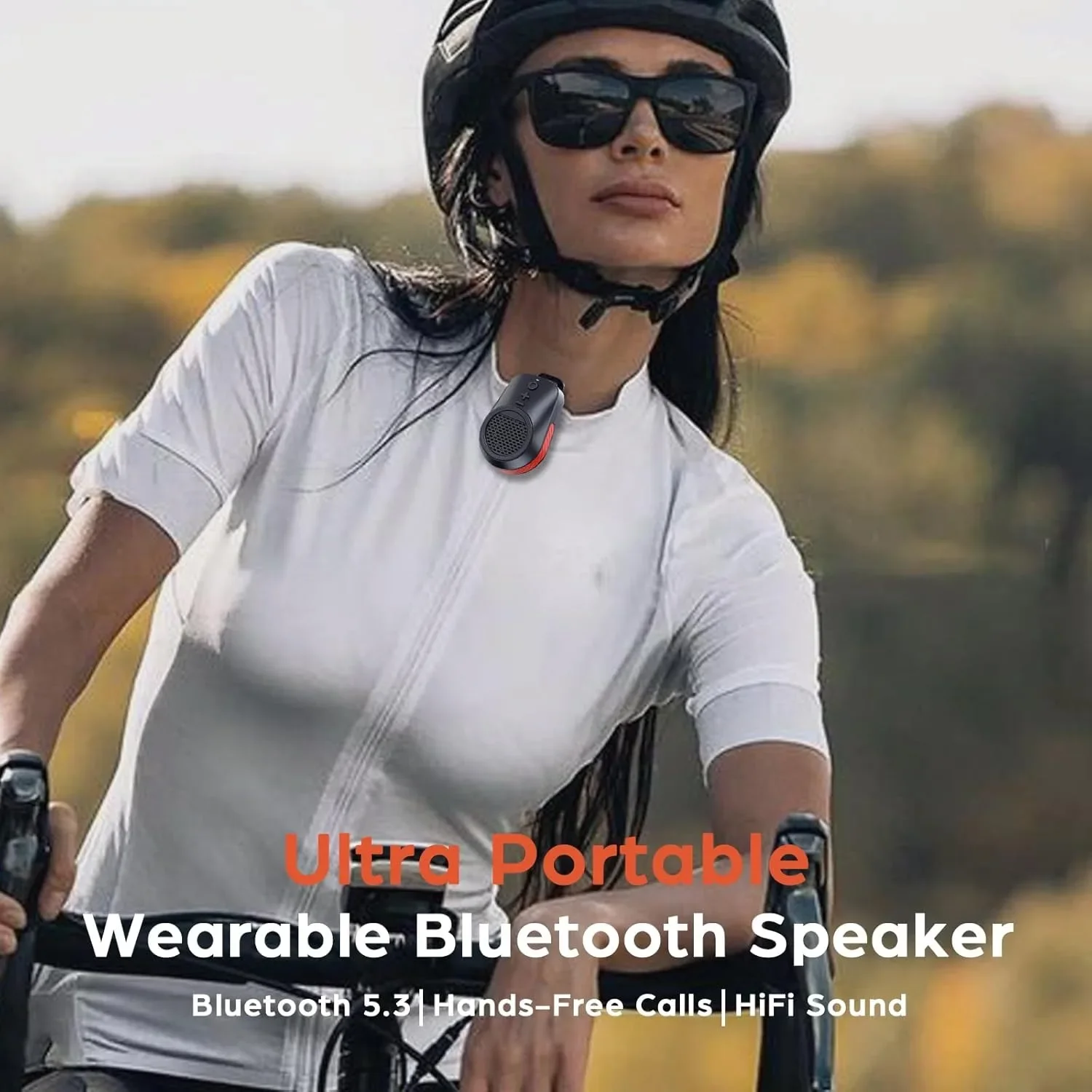 Mini Wearable Bluetooth Speaker IPX5 Waterproof Shocking Bass Soundbar Music Box Handsfree Call MP3 Player Magnetic Backclip