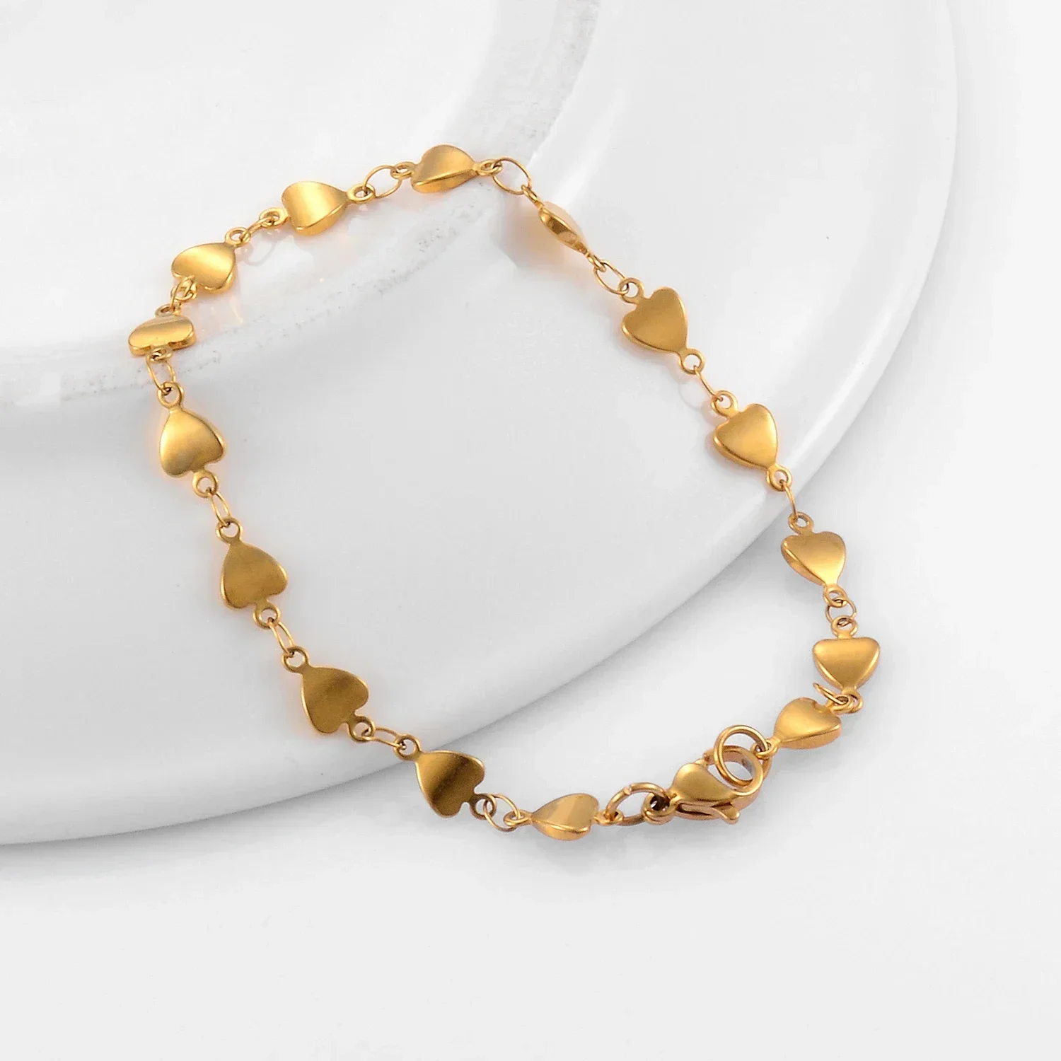 Bracelet Jewelry for Women Girl Stainless Steel 18K Gold Plated