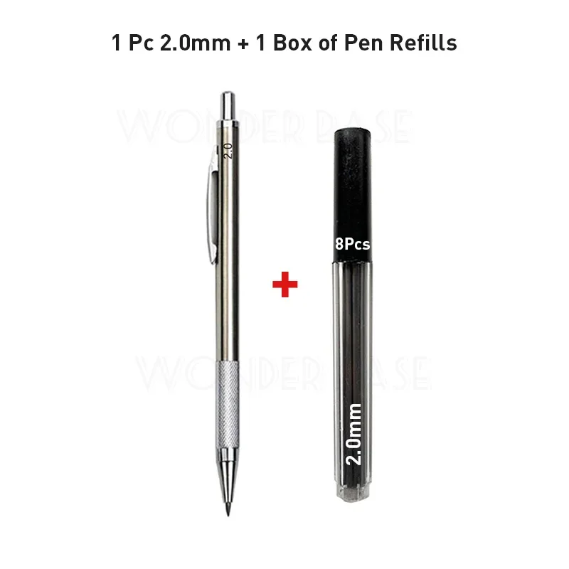 Premium Full Metal Mechanical Pencil for Sketching and Drawing