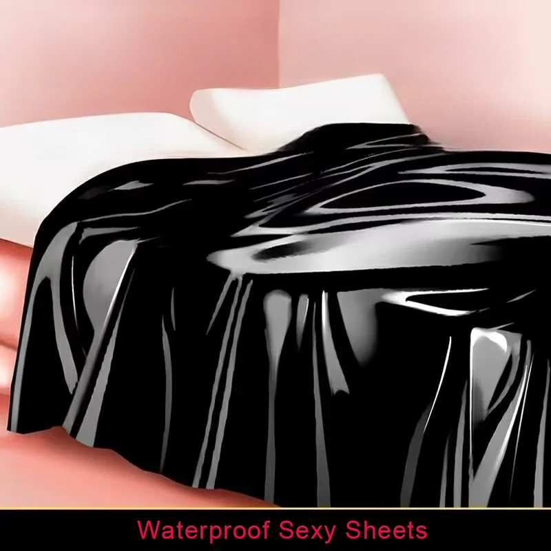 Description Picture 2 of itemAdult Bed Cover Sheet Sheets Spa Oil Massage Relief Waterproof Oil Resistant Black Red Color