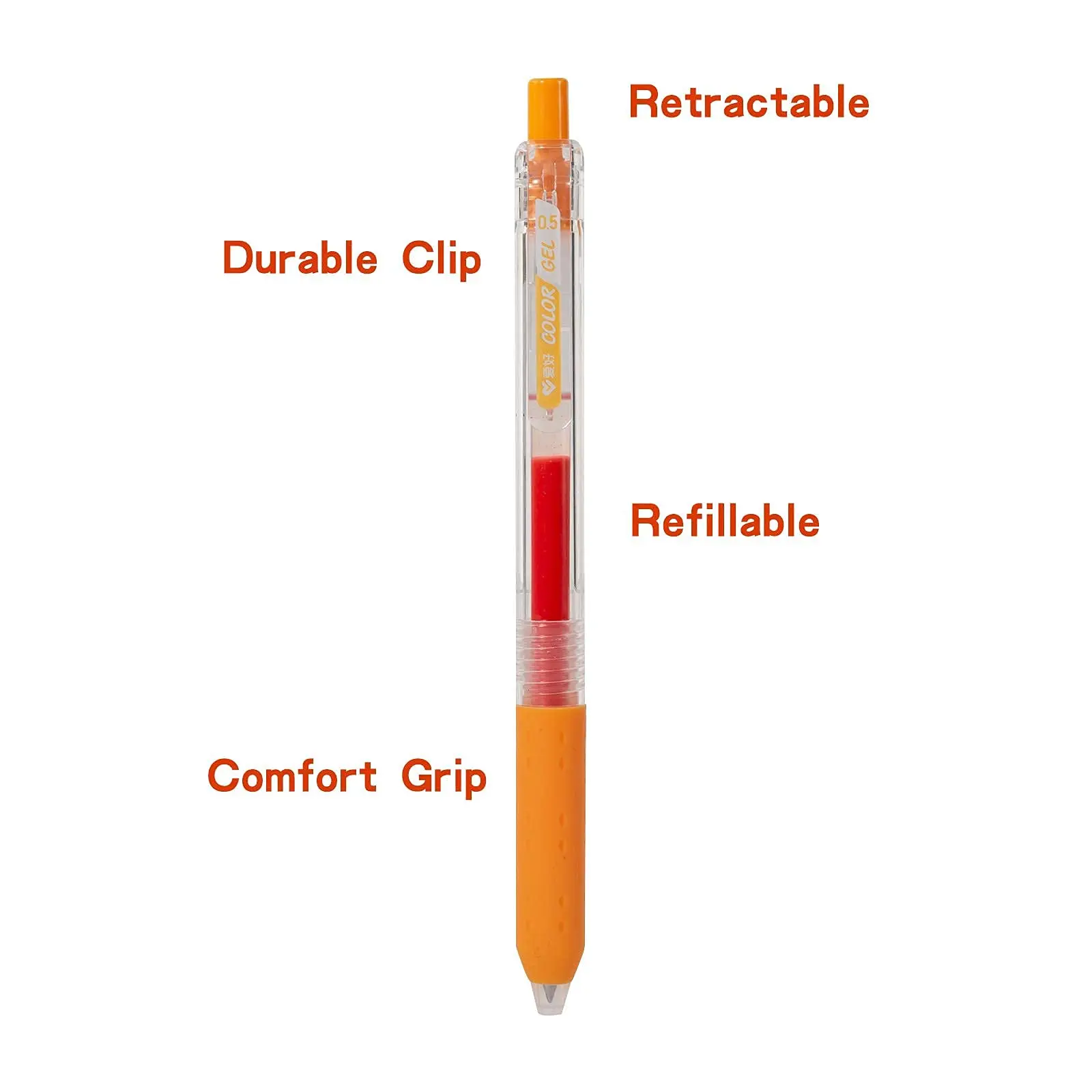 AIHAO 드로잉 젤 잉크 펜, 컬러 젤 펜 파인 포인트, 0.5mm, 12 팩, 저널링용 다양한 색상, 성인용 색칠, Notetaki