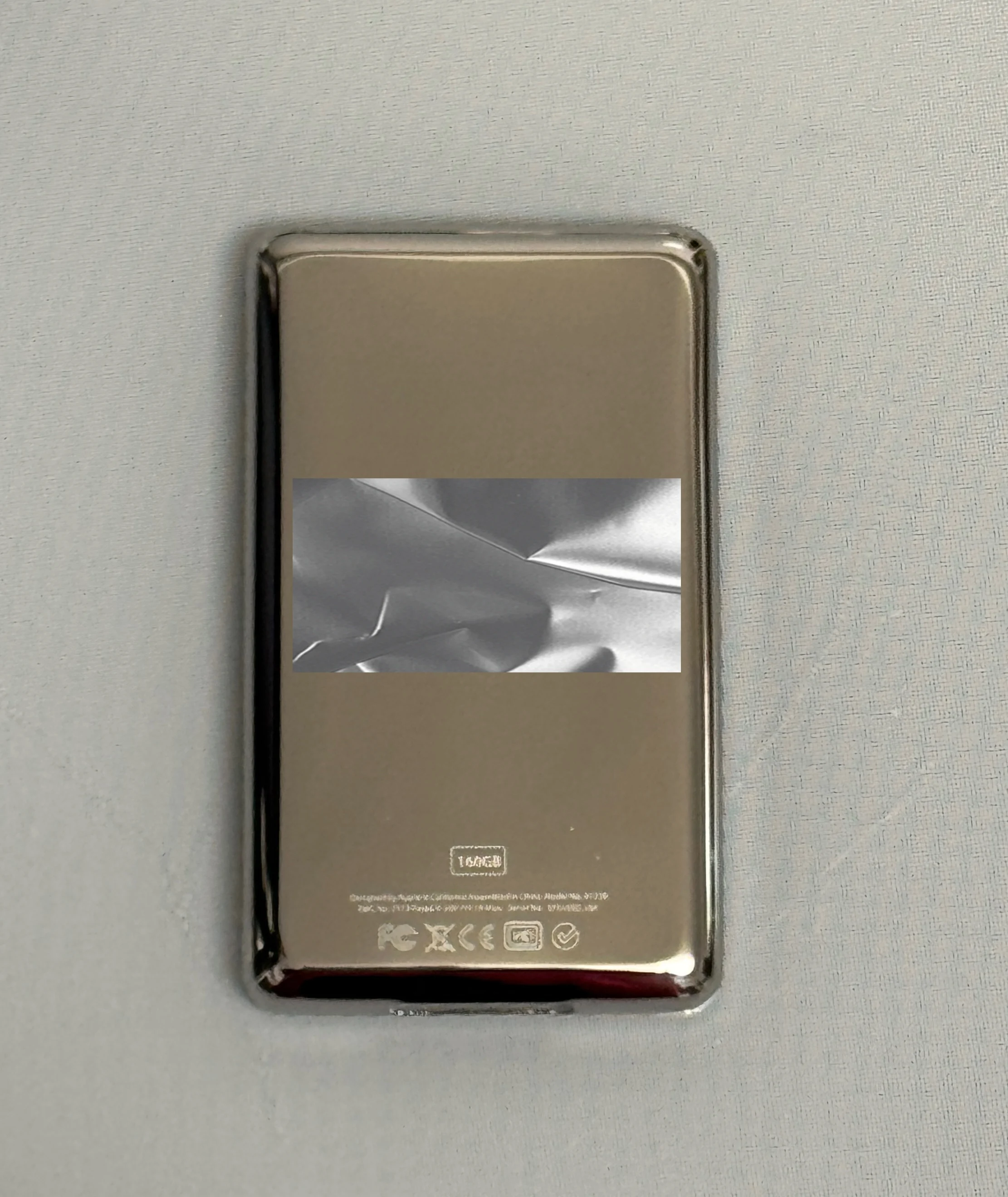 Silver Back Cover Rear Case Thin For Ipod Classic 6th 80G