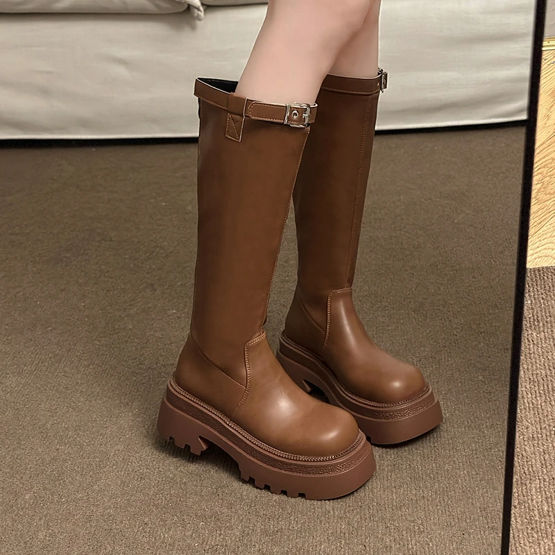 

Lady Boots Women's Rubber Shoes Rain Round Toe Sexy Thigh High Heels High Sexy Boots-Women Med Black Lolita Over-the-Knee