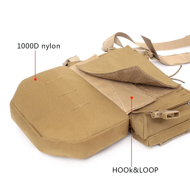 Tactical Armor Carrier Drop Pouch, saco de cintura portátil, EDC, caça, CS, Wargame, Combat Vest, AVS, JPC, CPC