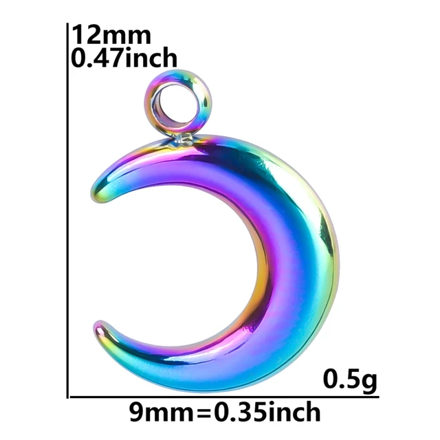 Stainless Steel Pendants Charm Alternative Set 5pcs 32