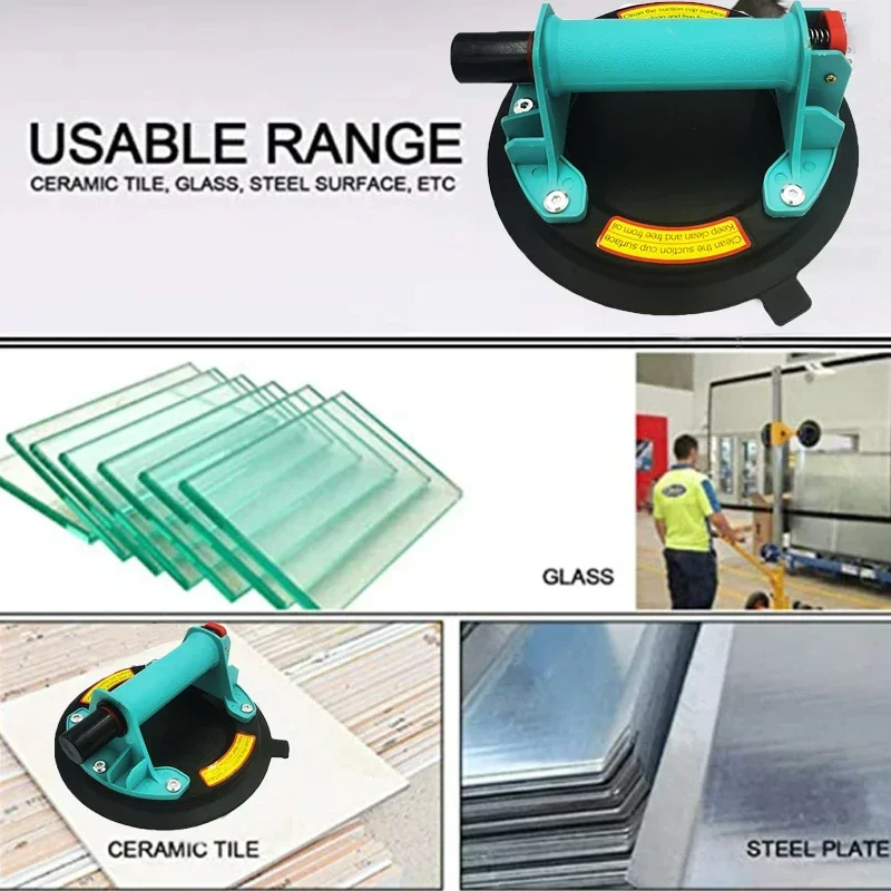 8 Inch Vacuum Suction Cup 220Kg Carrying Capacity Heavy Duty Glass Suction Cup Lifter for Granite Tile Glass Manual Lifting vacuum suction cup vacuum sucker