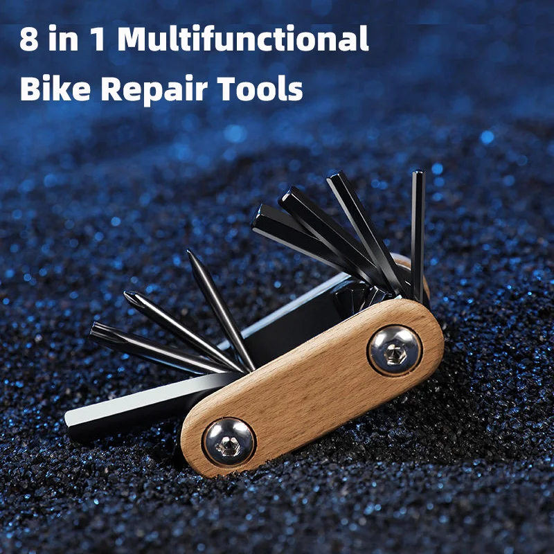 Multifunctional Bike Repair Tools 8 In 1 Road Bicycle Allen Wrench High Strength Steel MTB Tools Bike Accessories