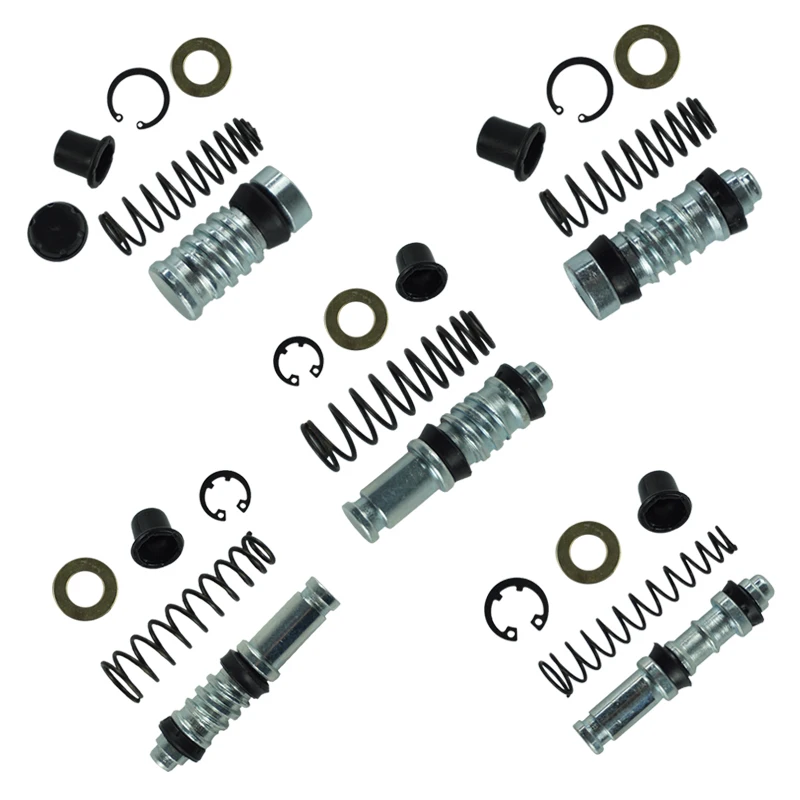 1Set Motorcycle Clutch Brake Pump 14mm 12.7mm 11mm Piston Plunger Repair Kits Master Cylinder Rigs Repair Fit Motocross/Scooter