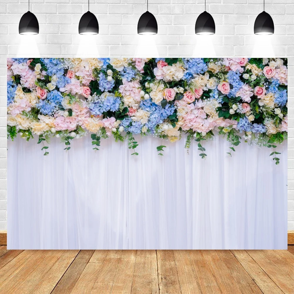 Wedding Backdrop Floral Flowers Party Photography Background