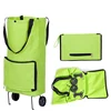 Foldable Shopping Trolley Bag With Wheels Large Reusable Cloth Hand Tote Bolsas Eco Fabric Supermarket Grocery Pull Cart Bag 3