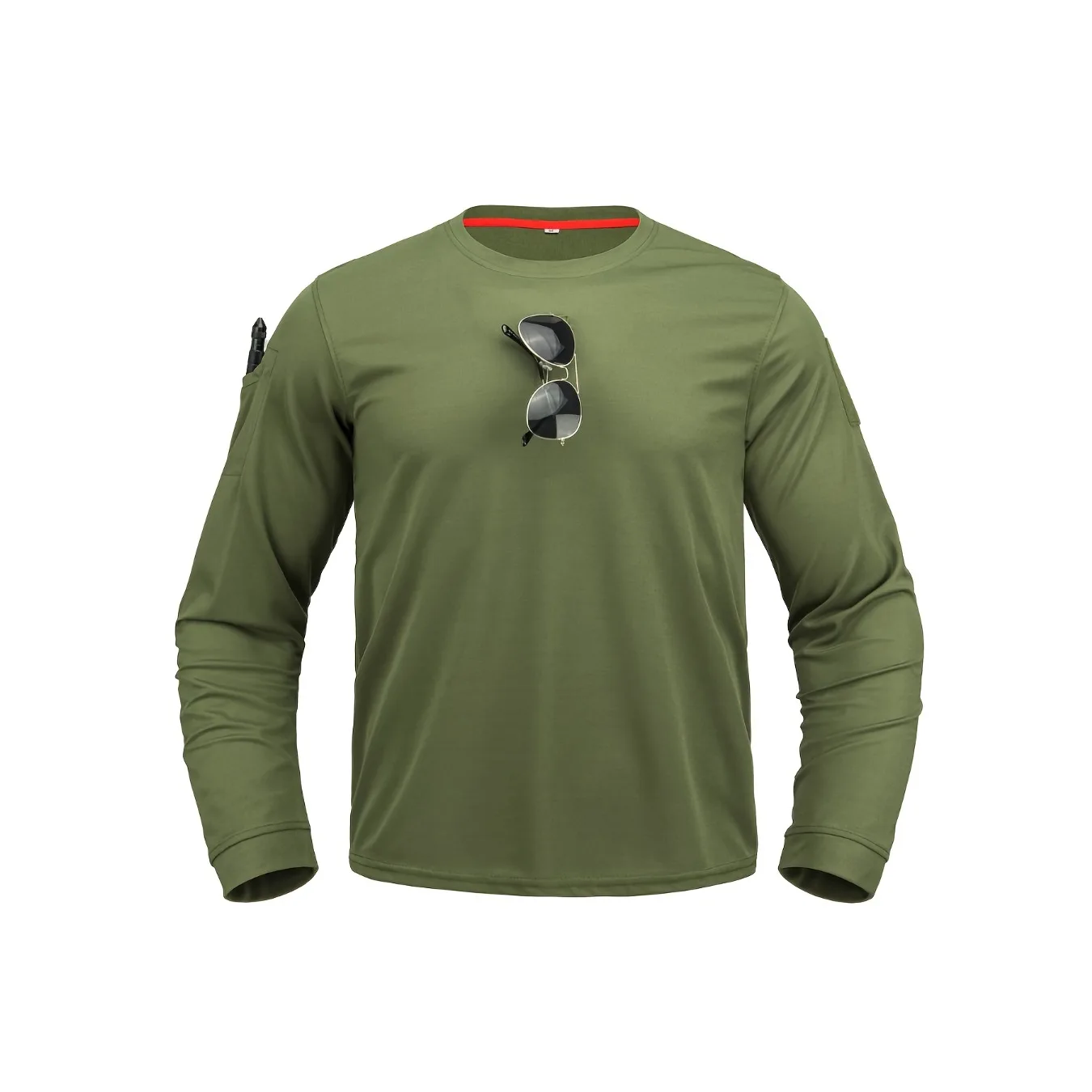 남성용 전술 라운드넥 긴팔 통기성 작업복 티셔츠 (봄, 가을 암벽 등반 및 산악 등반용 상의)