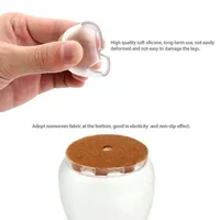 16pcs Silicone Chair Leg Caps Feet Pads Floor Protector Furniture Table Covers for Non-Slip Chair Rubber Feet Cap Bottom 5