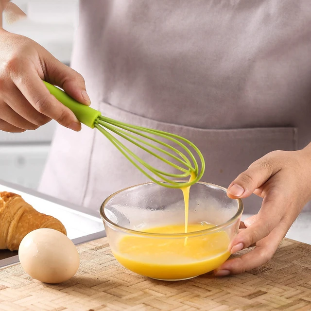 Mini batteur à œufs en silicone pour enfants, outil de cuisson de