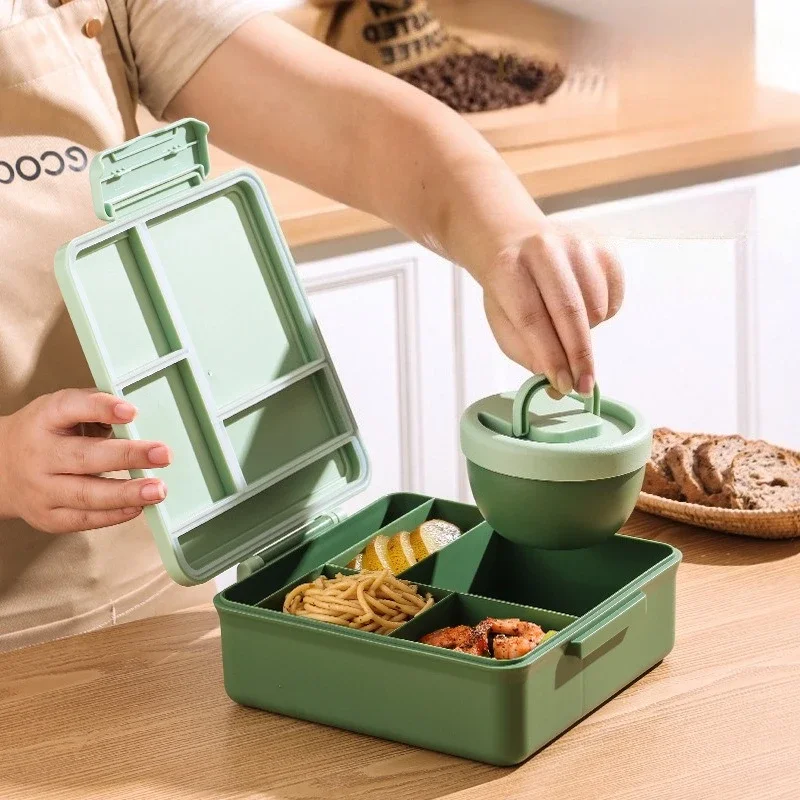 Food Grade PP Cartoon Fruit Bento Box for Kids and Office Workers