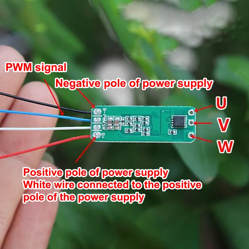 DC Motor Driver DC Motor Speed Controller Mini 2S 7A-15A Brushless Motor Driver Board Aircraft Model Brushless Electric Regulator Module