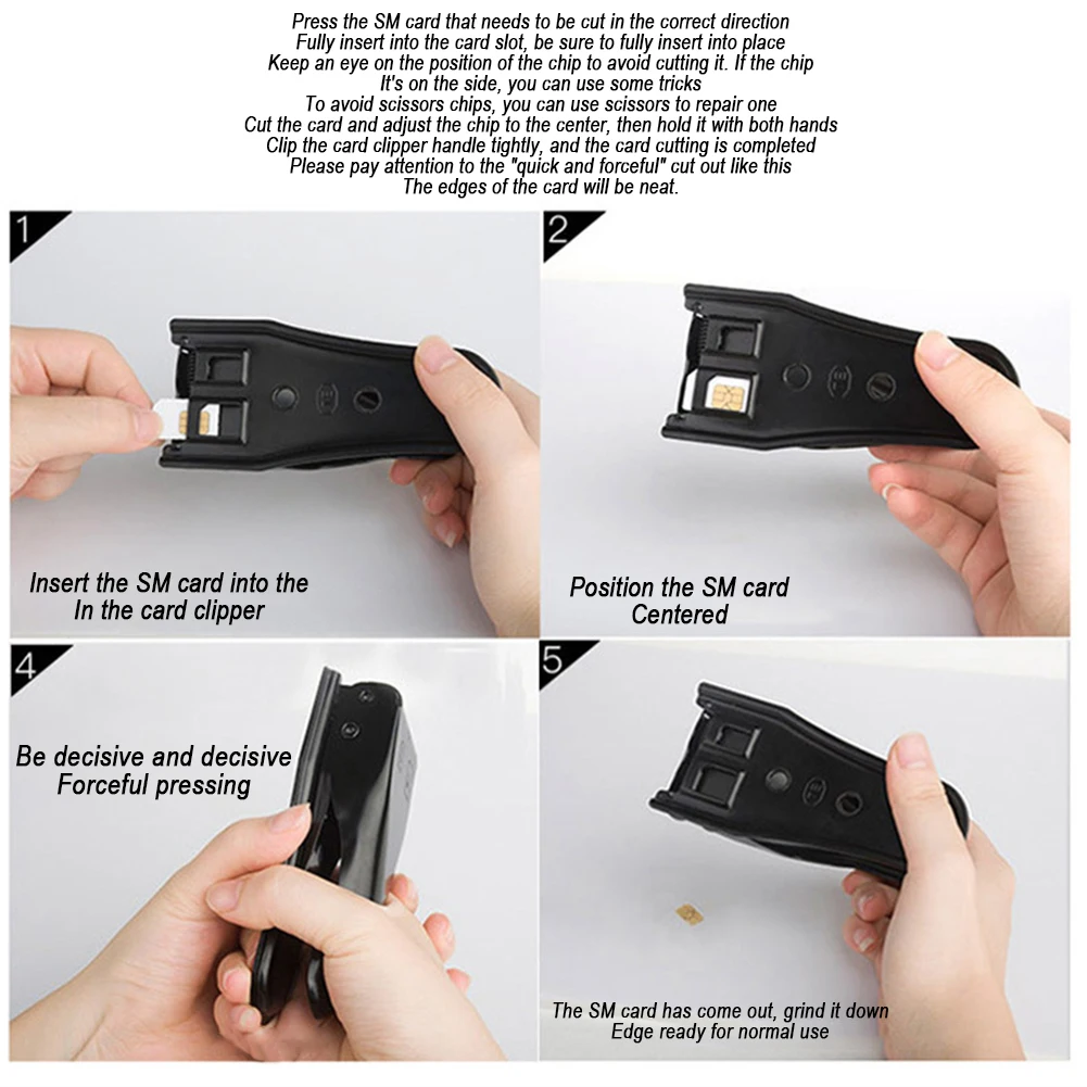Universal Dual SIM Cutter Labor-saving Spring SIM Card Cutter For Cell Phone