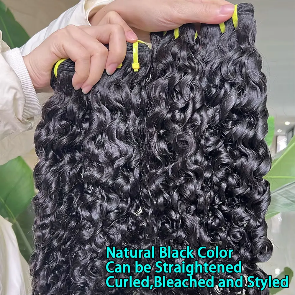 Burmese Curly Human Hair Bundles Raw Hair Bundles 12A Curly Human Virgin Weaving For Women Natural Black Color human hair extensions