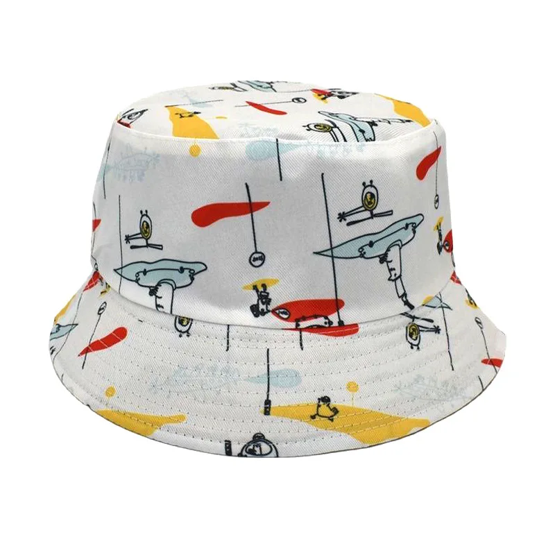 Neue Sommer Sonnenschutz kappe ausgefallene Angel kappe Bild druck Card man Panama Hut Party Hip-Hop Hut Bob lustig – Detail 19