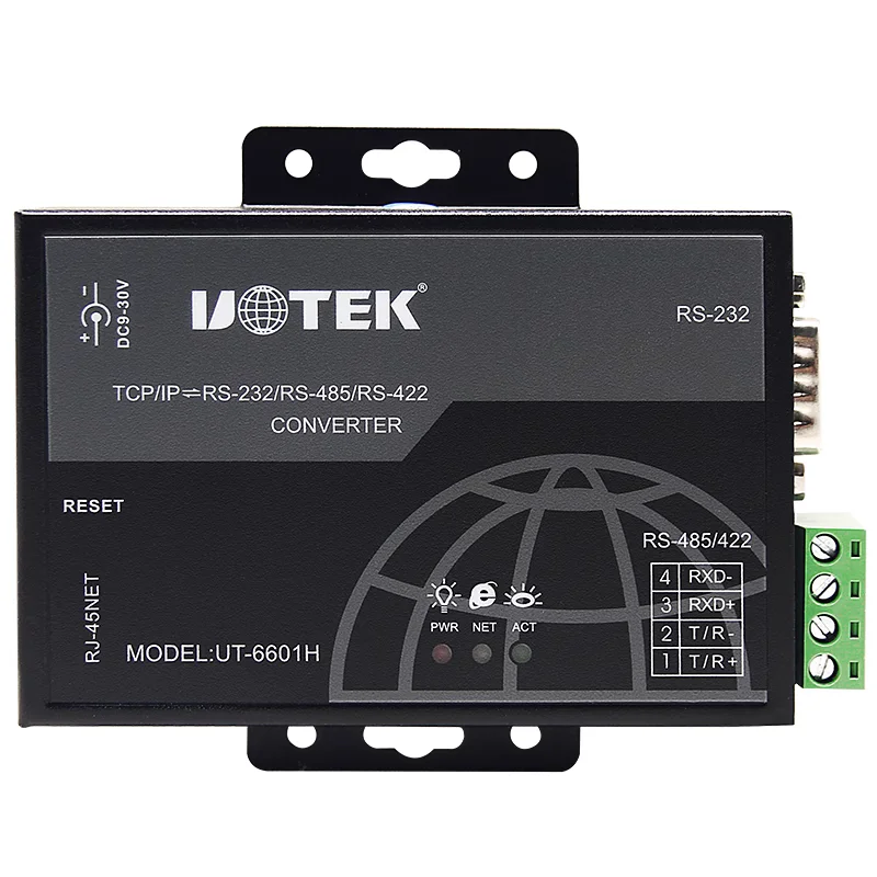 

UT-6601H communication serial port server TCP/IP to rs232/422/485 network converter