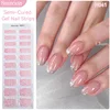 Harunouta Auroras Semi Cured Gel Nail Strips Waterproof Self Adhesive Nail Sticker Long Lasting Gel Polish Stickers for Nails 3