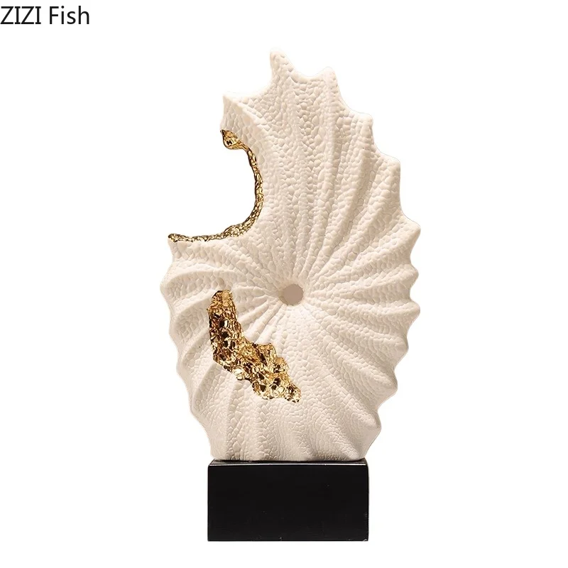 Gilded Ceramic Landscape Ornament 6