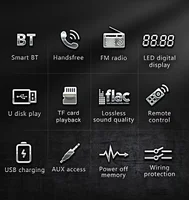 BQCC Car Radio Stereo Player Digital Bluetooth MP3 Player JSD-530 520 60Wx4 FM Audio Stereo Music USB/SD with Built-in AUX Input 3