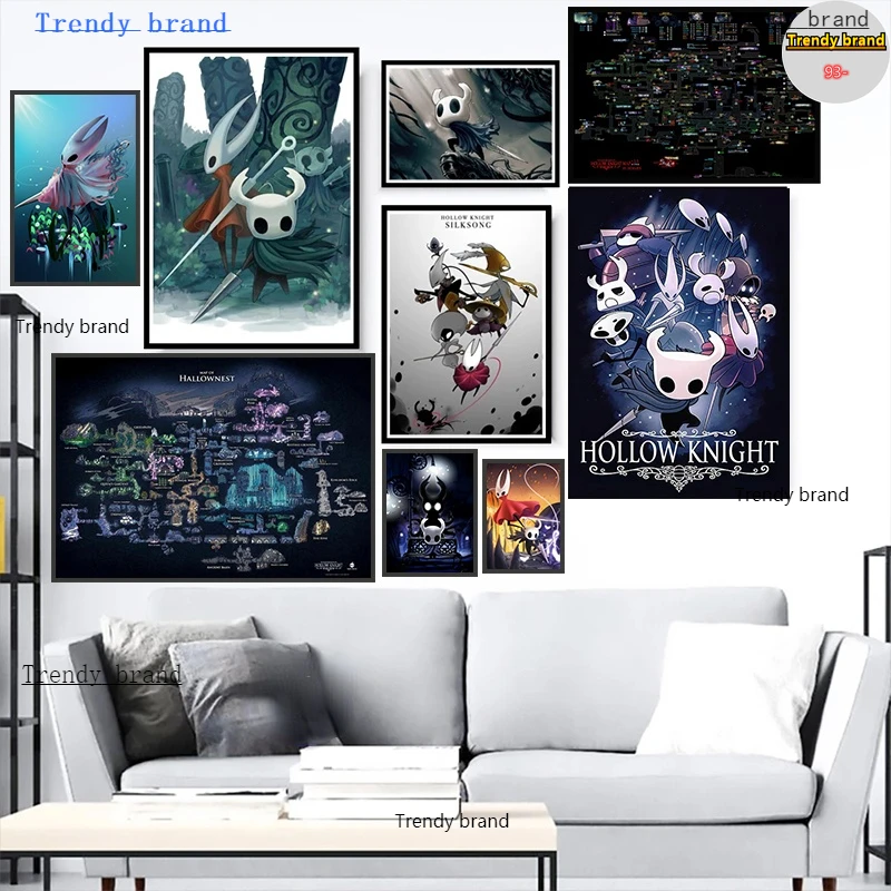 

Knight Game Anime Cartoon Canvas Painting Art Nordic Posters and Prints Wall Pictures for Living Room Decoration Frameless
