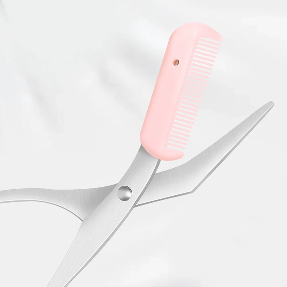 Eyebrow Scissors With Comb Professional Eyebrow Cutting Scissors Removable Comb Brow Trimmer Tool Accessories 1pcs eyebrow trimmer set,eyebrow razor set,eyebrow scissors