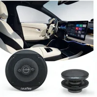 Two 5-inch 300W dual-channel car HIFI coaxial speakers, full-range stereo sound, 4.0 surround sound, 36V safe voltage. 2