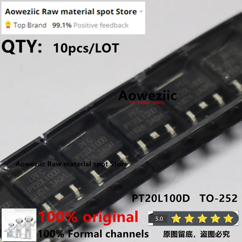 

Aoweziic 100% New Imported Original PT20L100D 20L120 TO-252 Schottky Diode 20A 100V