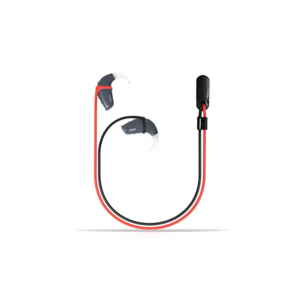 Waterproof Anti-Loss Clip with Silicone Elastic Cord for Hearing Aids and Glasses