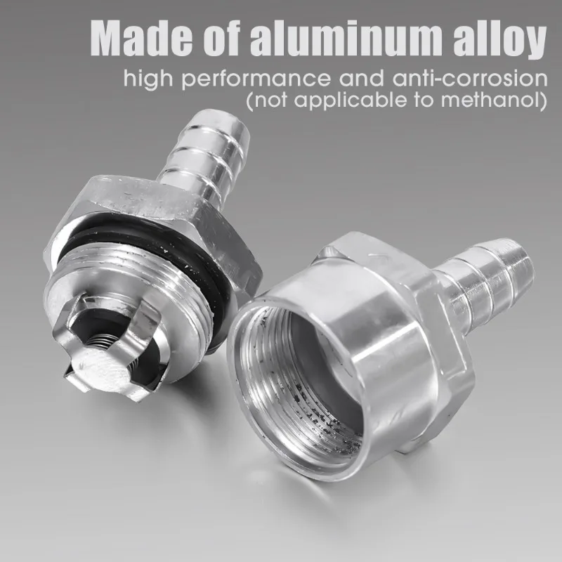 Car One Way Check Valve 6/8/10/12MM Oil Supply Joint Hand Pump Aluminium Alloy Fuel Non Return Check Valve for Peugeot Renault
