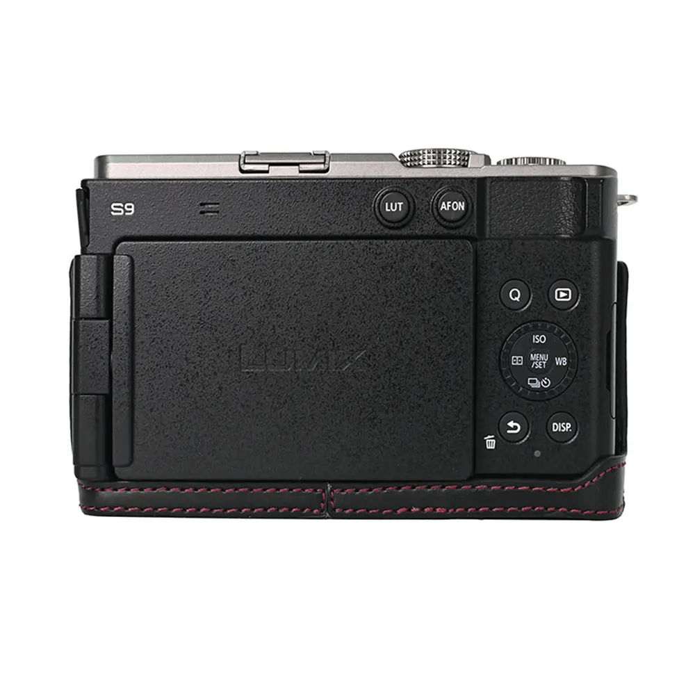 本革 カメラケース パナソニック Panasonic s9用 Panasonic lumix S9用PUレザーケース,バッテリー開口部付き