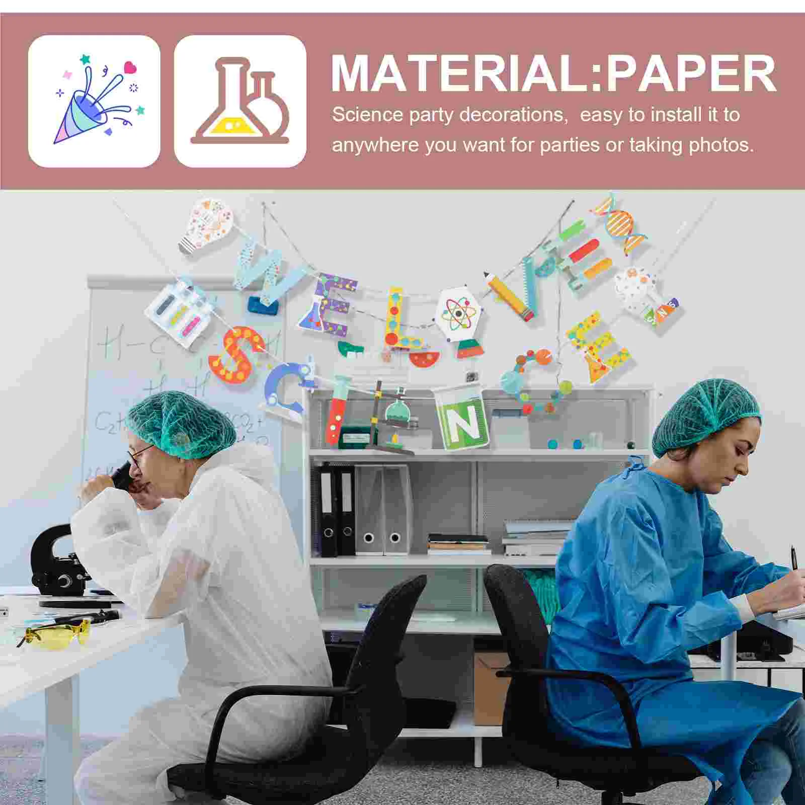 

2 шт., научная тема, подвесной флаг