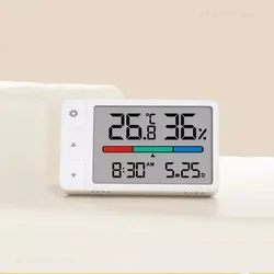 Smart Home Digital Display Weather Station with Thermometer and Hygrometer (White)