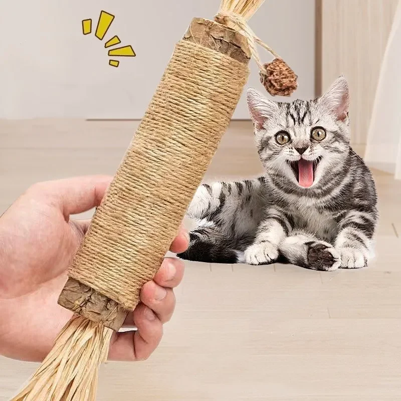 

Cat Toy Self Hi Cat Toys Interactive Wooden Chew Toys for For Cats Tooth Grinding Bite Resistant Cats Toy Sticks Pet Products