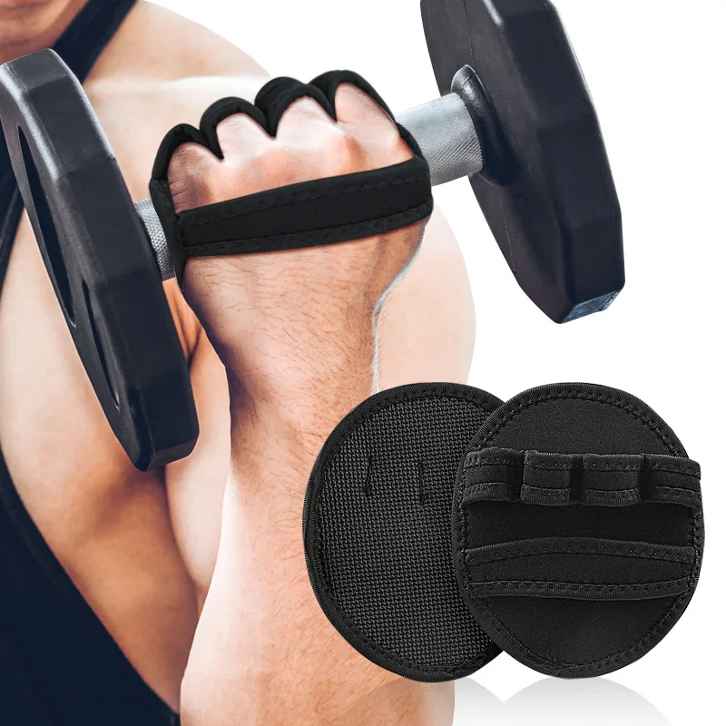 

2PC Hand Palm Protector Gym Fitness Gloves Half Finger Lifting Palm Dumbbell Grips Pads Weightlifting Training Glove Gym Workout