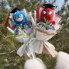 Super Hero Spider-Man Hulk Superman Captain America Plush Dolls Handmade bouquets for Boys Graduation Christmas Birthday Gifts 5