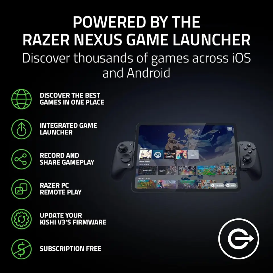 Razer Kishi V3 Pro XL ゲーミングコントローラー iPad & Android