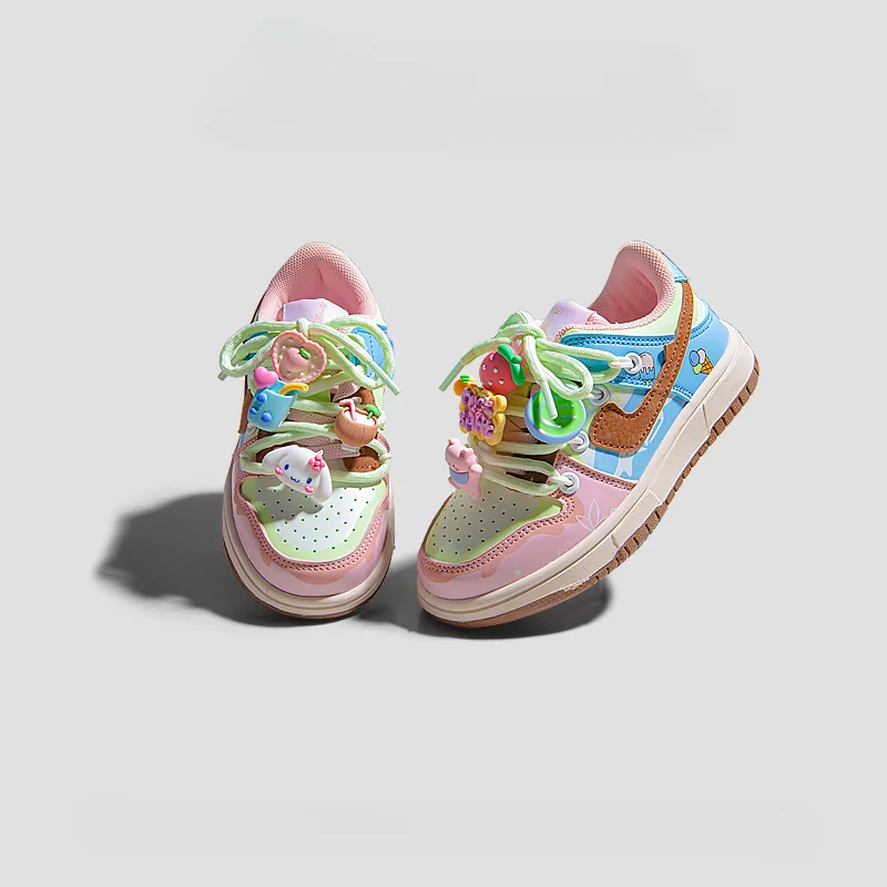 

Sanrio Cinnamoroll Running Shoes Boys Flat Sneakers Children's Casual Shoes Sports Shoes Girls Cute Cartoon Non-Slip Sneakers