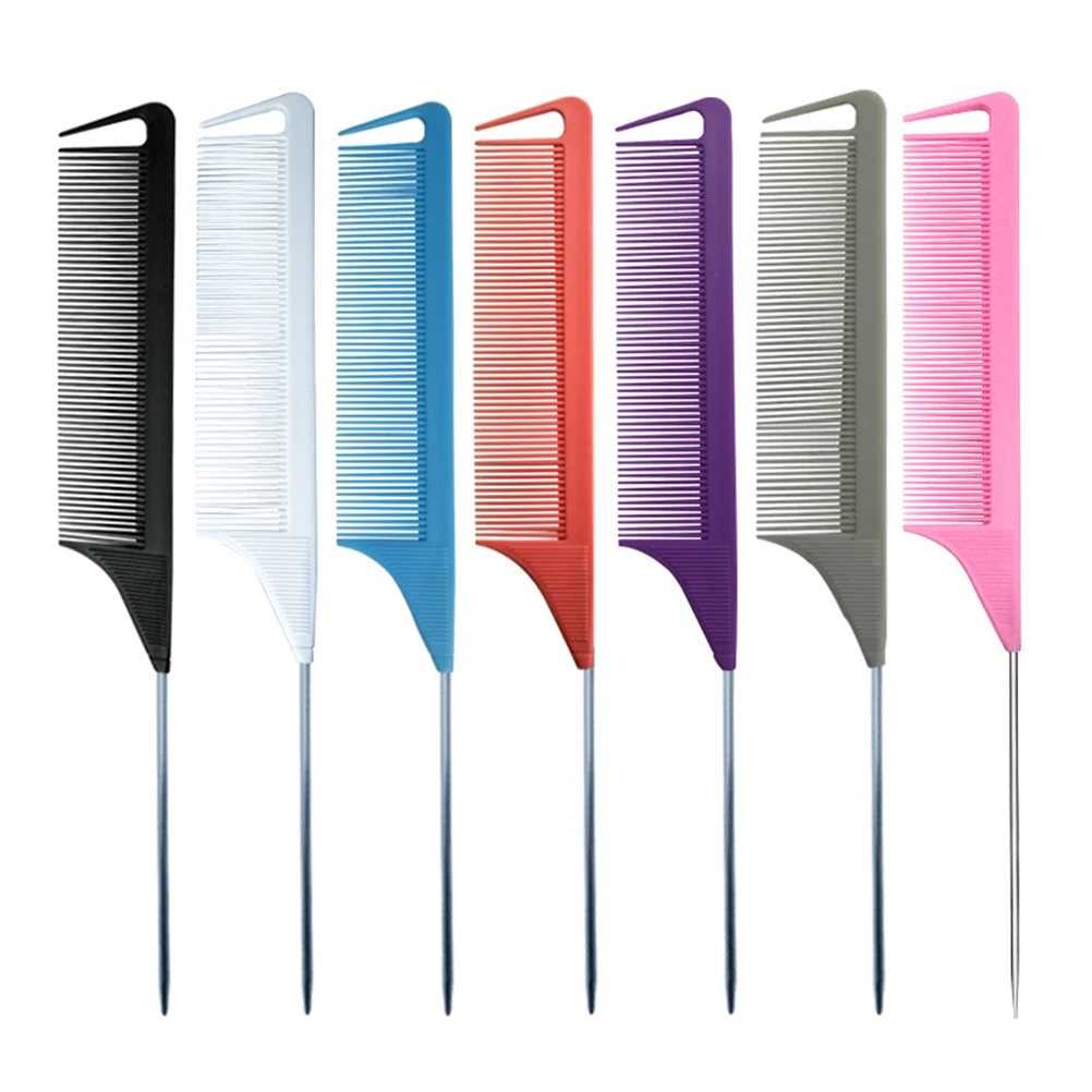 

6 Pcs Combs Pointed Tail Salon Rat Parting Lifting Beginning Hair Styling Teasing