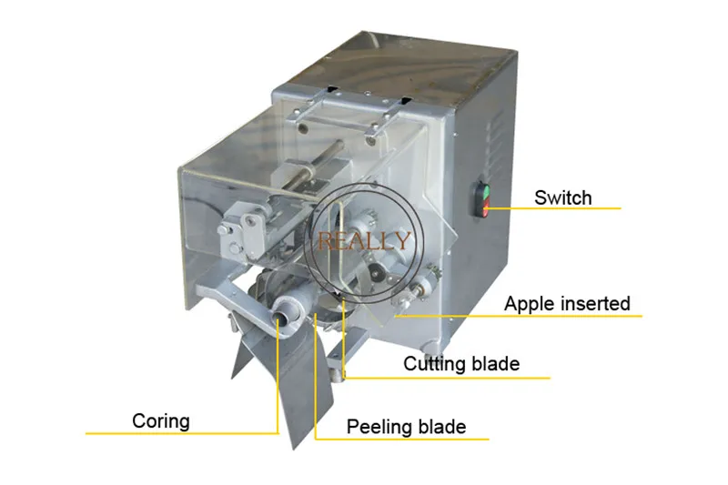 Apple Peeling Coring Splitting Machine Pear Peeler Cutter  Apple Skin Removing Machine 3