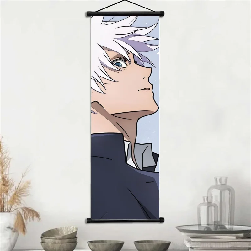 Jujutsu Kaisen Anime Art Fabric Wall Hanging Scroll Decor